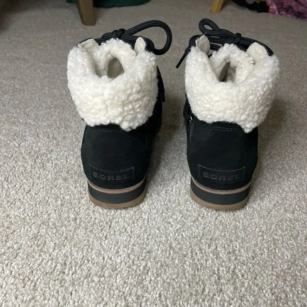 Sorel Harlow Lace Cozy Shearling Boot